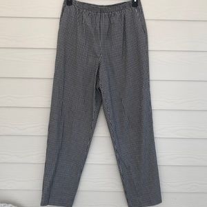 Alfred Dunner Black/White Checked Pants